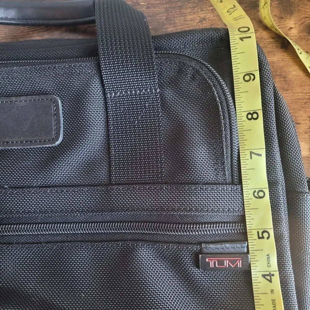 Tumi Ballistic Black Nylon Computer Laptop Briefcase 26111D4 14” x 10” x 3”